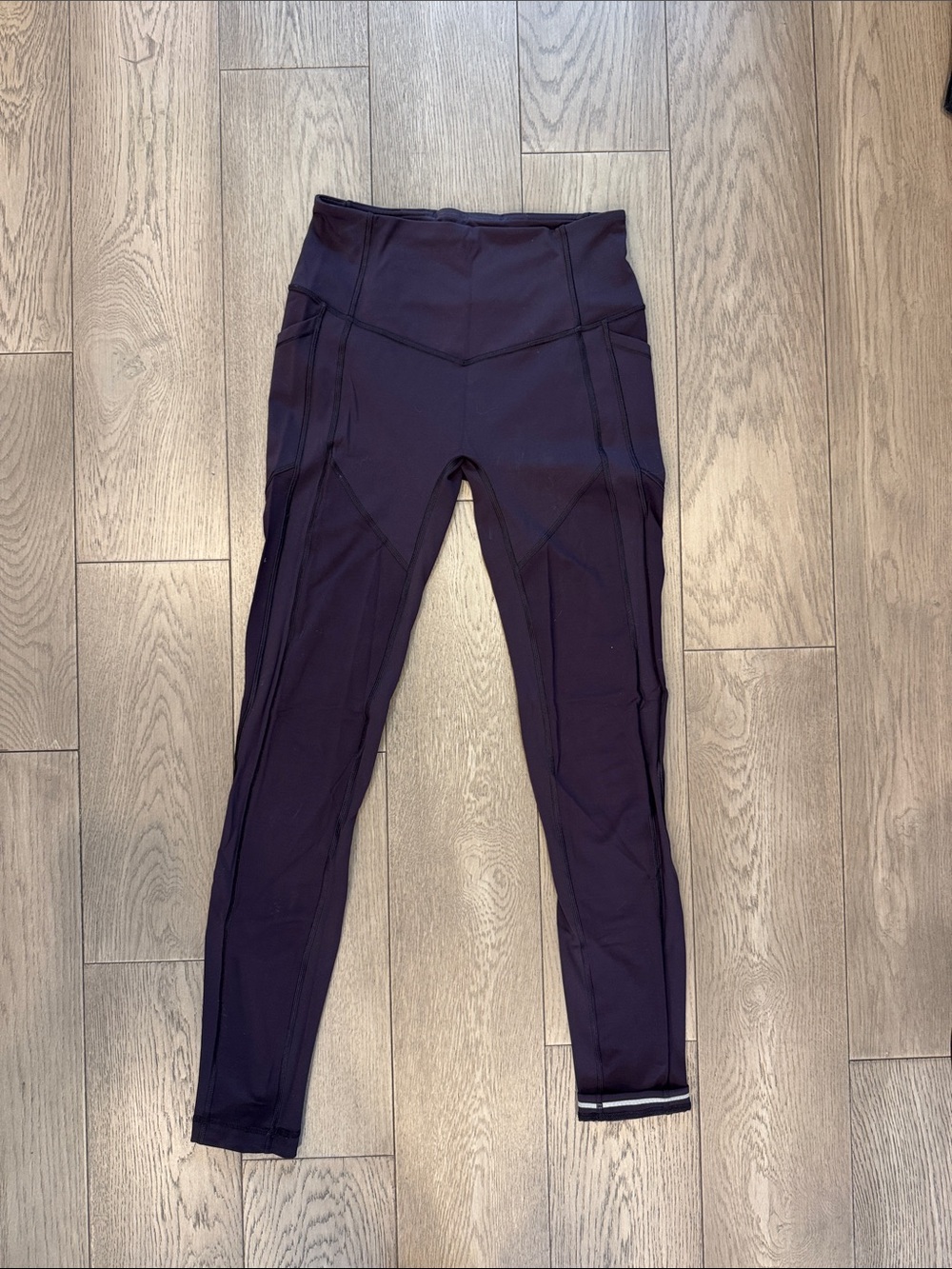 Lululemon “All The Right Places” High-Waist Performance Leggings - Plum